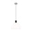 Visual Comfort Studio Hadley 1 Light Med Pendant, Nickel/Milk White - LP1051PNMG