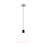 Visual Comfort Studio Hadley 1 Light Med Pendant, Nickel/Milk White