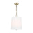 Visual Comfort Studio Ivie 1-Lt Med Pendant, Time Worn BS/Etched - LP1081TWBWLW