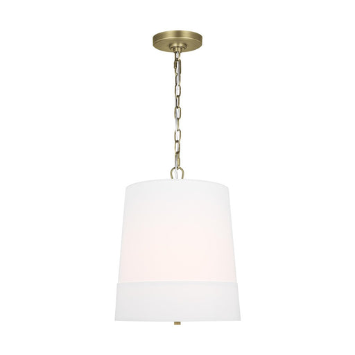 Visual Comfort Studio Ivie 1-Lt Med Pendant, Time Worn BS/Etched - LP1081TWBWLW