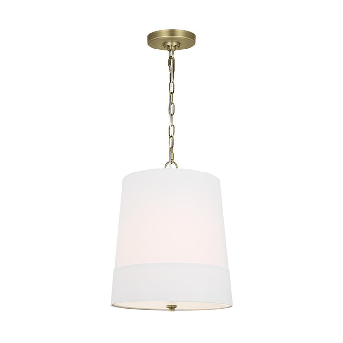 Visual Comfort Studio Ivie 1-Lt Med Pendant, Time Worn BS/Etched