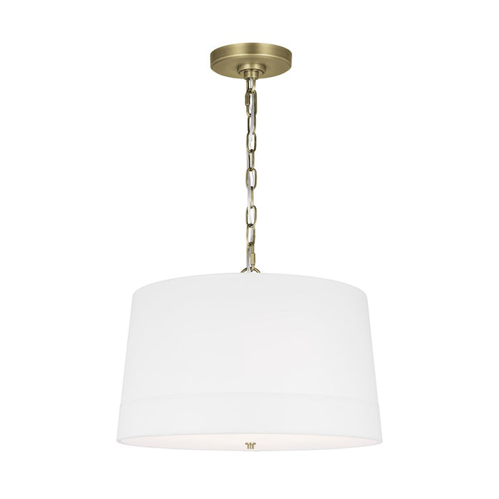 Visual Comfort Studio Ivie 4-Lt Wide Pendant, Time Worn BS/Etched