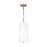 Visual Comfort Studio Ivie 1-Lt Tall Pendant, Time Worn BS/Etched