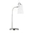 Visual Comfort Studio Hazel 1-Lt Task Table Lamp, Nickel/Milk White