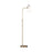 Visual Comfort Studio Hazel 1-Lt Floor Lamp, Time Worn Brass/Milk