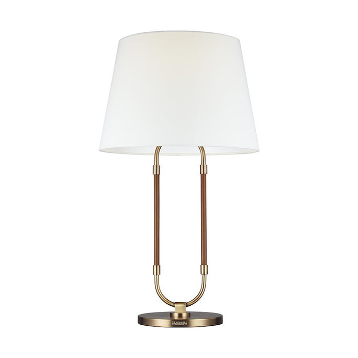 Visual Comfort Studio Katie 1-Lt Table Lamp, Time Worn BS/WH Linen