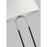 Visual Comfort Studio Katie 1-Lt Floor Lamp, Pol Nickel/White Linen