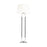 Visual Comfort Studio Katie 1-Lt Floor Lamp, Pol Nickel/White Linen