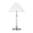 Visual Comfort Studio Robert 1-Lt Buffet Lamp, Pol Nickel/White