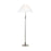 Visual Comfort Studio Robert 1-Lt Floor Lamp, Pol Nickel/White - LT1051PN1