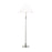 Visual Comfort Studio Robert 1-Lt Floor Lamp, Pol Nickel/White