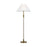 Visual Comfort Studio Robert 1-Lt Floor Lamp, Time Worn Brass/White