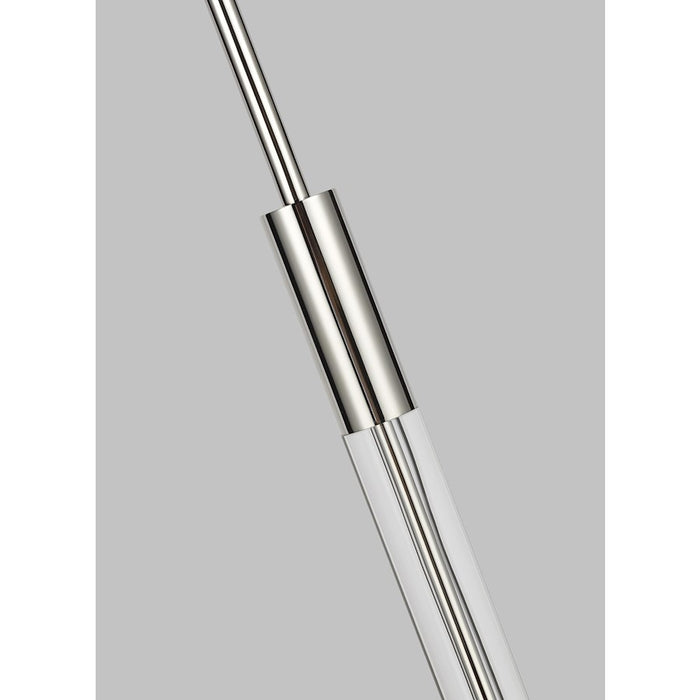 Visual Comfort Studio Robert 1 Light Task Floor Lamp, Nickel/Nickel