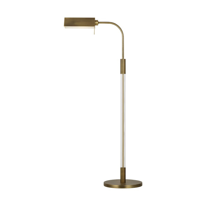 Visual Comfort Studio Robert 1 Light Floor Lamp, Brass/Brass - LT1061TWB1