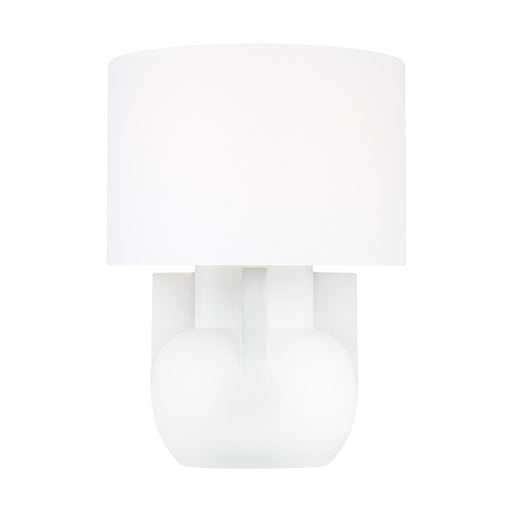 Visual Comfort Studio William 1 Light Wide Table Lamp, Ivory/White - LT1071IVC1