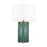 Visual Comfort Studio William 1-Lt Narrow Table Lamp, Green/White