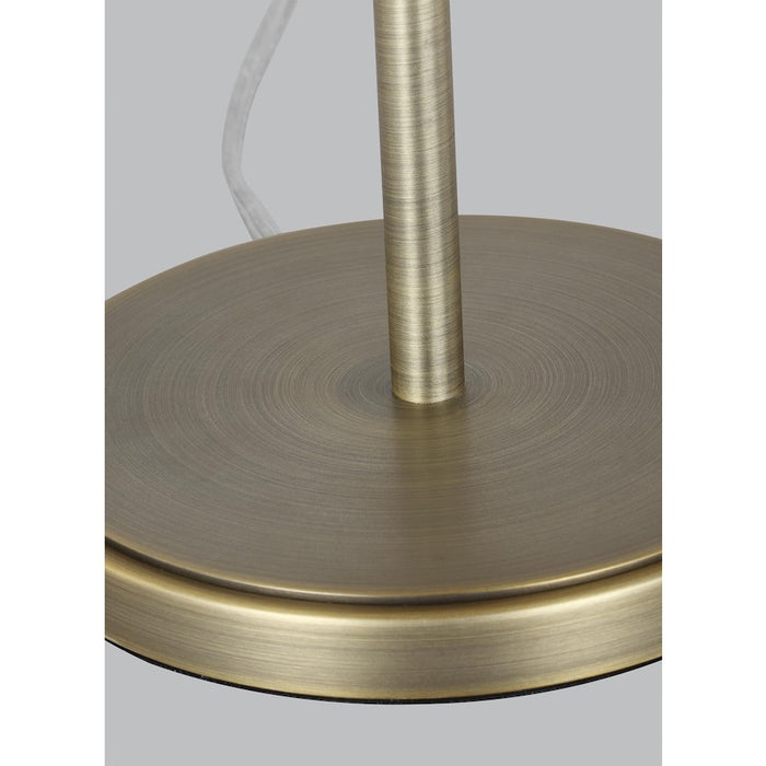 Visual Comfort Studio Esther 1-Lt Table Lamp, Brass/White Pleated