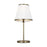 Visual Comfort Studio Esther 1-Lt Table Lamp, Brass/White Pleated