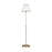 Visual Comfort Studio Esther 1-Lt Floor Lamp, Brass/White Pleated - LT1141TWB1