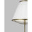 Visual Comfort Studio Esther 1-Lt Floor Lamp, Brass/White Pleated