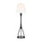 Visual Comfort Studio Sullivan 1 Light Buffet Lamp, Iron/White Linen - LT1171AI1