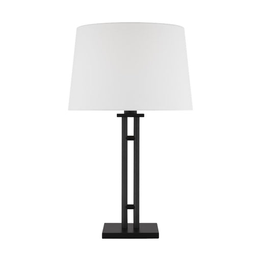 Visual Comfort Studio Haddon 1Lt Lamp, Aged Iron/White Linen - LT1191AI1