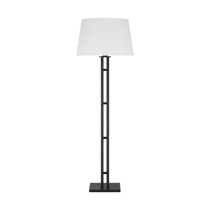 Visual Comfort Studio Haddon 1Lt 20" Lamp, Aged Iron/White Linen - LT1201AI1