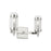 Visual Comfort Studio Flynn 2 Light Vanity, Polished Nickel/Clear