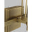 Visual Comfort Studio Flynn 3 Light Vanity, Time Worn Brass/Clear