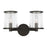 Visual Comfort Studio Reynolds 2Lt Wall Bath Fixture, Aged Iron/Clear - LV1082AI