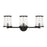 Visual Comfort Studio Reynolds 3Lt Wall Bath Fixture, Aged Iron/Clear - LV1083AI