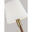 Visual Comfort Studio Katie 1-Lt Sconce, Time Worn Brass/White Linen