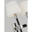 Visual Comfort Studio Katie 2-Lt Double Sconce, PN/White Linen