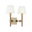 Visual Comfort Studio Katie 2-Lt Double Sconce, Time Worn BS/WH