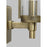 Visual Comfort Studio Flynn 1 Light Sconce, Time Worn Brass/Clear