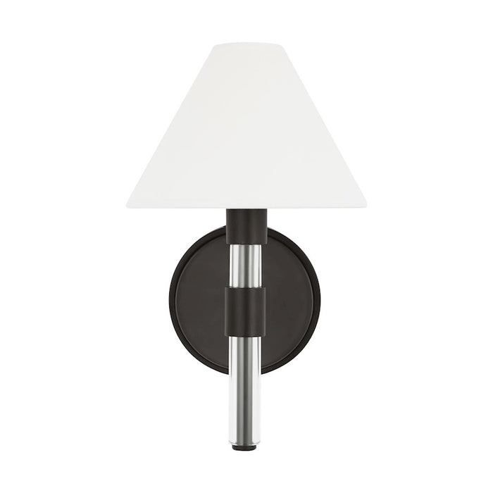 Visual Comfort Studio Robert 1 Light Sconce, Aged Iron/White - LW1041AI