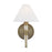 Visual Comfort Studio Robert 1 Light Sconce, Time Worn Brass/White - LW1041TWB