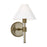 Visual Comfort Studio Robert 1 Light Sconce, Time Worn Brass/White