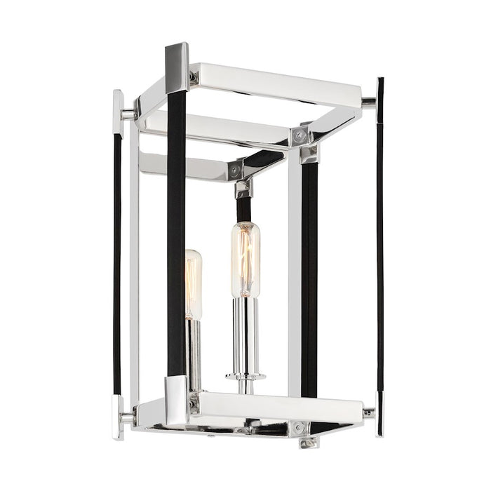 Visual Comfort Studio Hadley 1 Light Wall Sconce, Polished Nickel