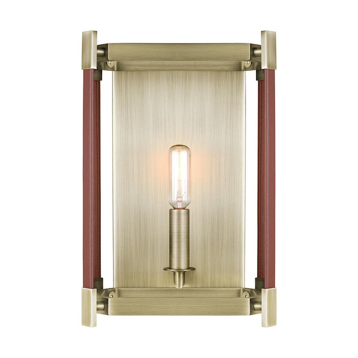 Visual Comfort Studio Hadley 1 Light Wall Sconce, Time Worn Brass - LW1061TWB