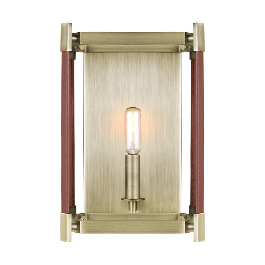 Visual Comfort Studio Hadley 1 Light Wall Sconce, Time Worn Brass - LW1061TWB