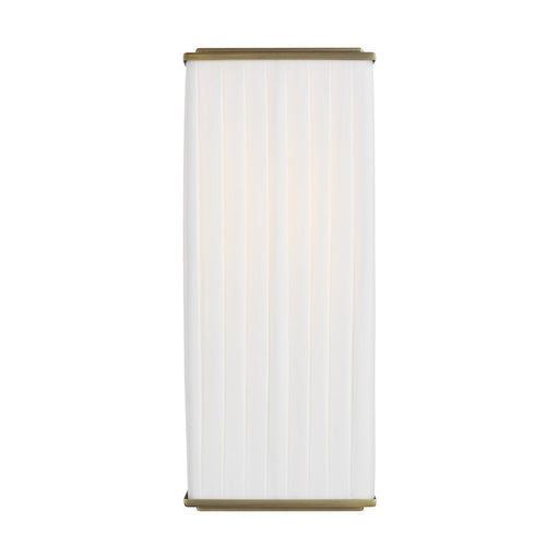 Visual Comfort Studio Esther 1-Lt Sconce, Time Worn BS/WH Pleated - LW1071TWB