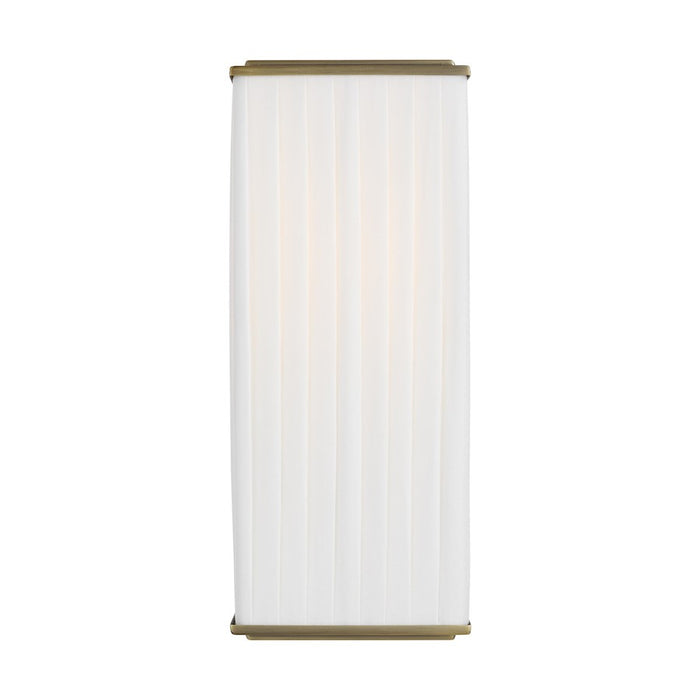 Visual Comfort Studio Esther 1-Lt Sconce, Time Worn BS/WH Pleated - LW1071TWB