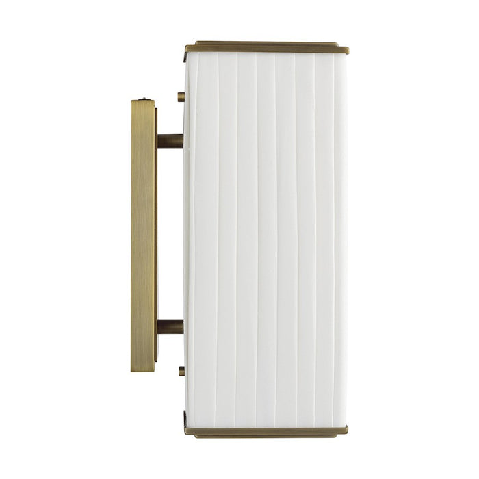 Visual Comfort Studio Esther 1-Lt Sconce, Time Worn BS/WH Pleated