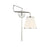 Visual Comfort Studio Esther 1-Lt Swing Arm Sconce, Nickel/WH Pleated - LW1081PN