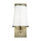 Visual Comfort Studio Esther 1-Lt Single Sconce, Brass/White Pleated - LW1091TWB