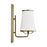 Visual Comfort Studio Esther 1-Lt Single Sconce, Brass/White Pleated