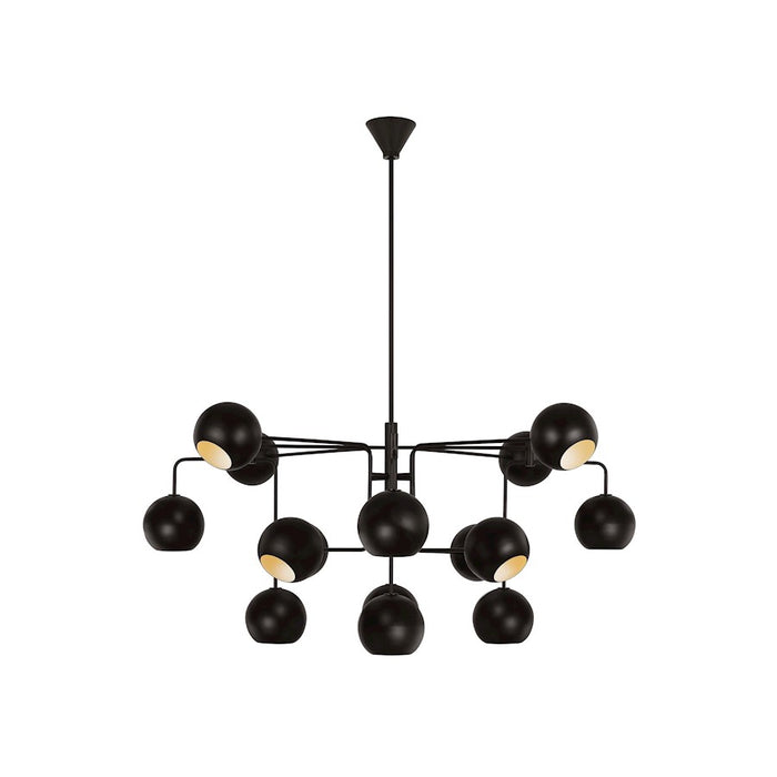 Visual Comfort Studio Chaumont 16 Light Large Chandelier, Aged Iron - LXC10016AI