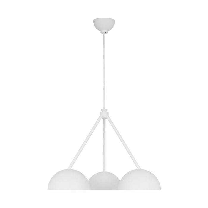 Visual Comfort Studio Beaunay 3 Light Med Chandelier, Cast Plaster - LXC1043CPST