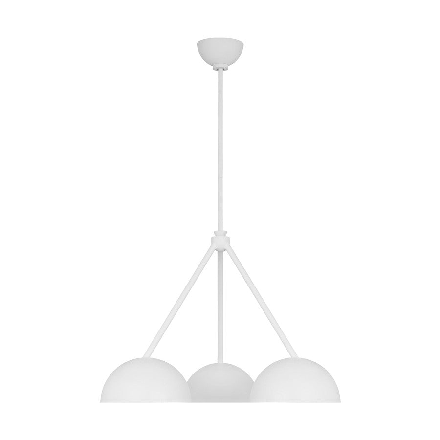 Visual Comfort Studio Beaunay 3 Light Med Chandelier, Cast Plaster - LXC1043CPST